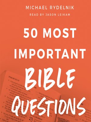 cover image of 50 Most Important Bible Questions